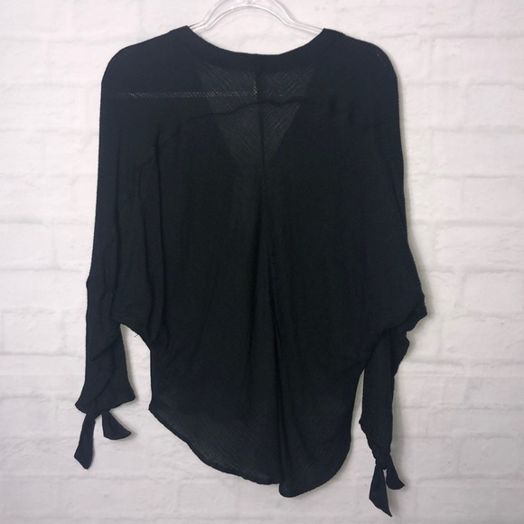 Free People Morning Dolman Black Blouse - Picture 7 of 8